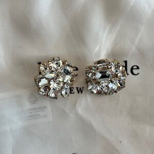 Kate Spade Crystal and Gold Cluster Studs